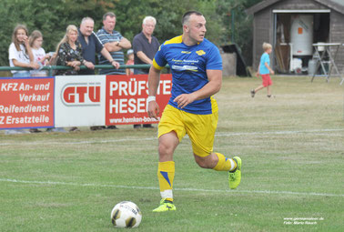 George Goguadze trug bereits in mehreren Testspielen das VfL-Trikot.