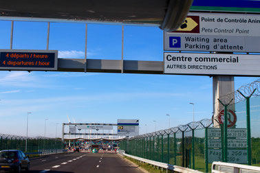 Zufahrt zum Eurotunnel, Calais