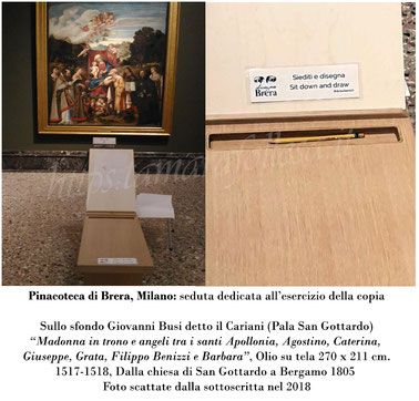 T.Follesa_Originali e Copie: l'inganno della duplicità_Pinacoteca di Brera Milano_Seduta per disegno