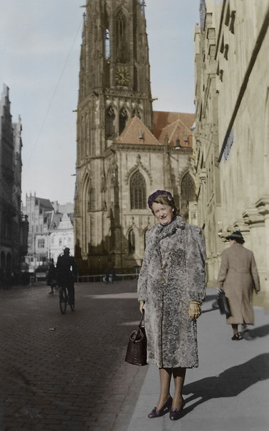 Prinzipalmarkt frühe 40er Jahre - Sammlung Stoffers (Münsterländische Bank Thie - Stadtarchiv)