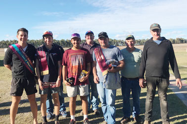 L to R: Adam Shale, Rhys McGauran, Marc Connell (behind Rhys), Jacob Motha, Marty Seymour, Mark Large, David Jackel, Trevor Bussell.