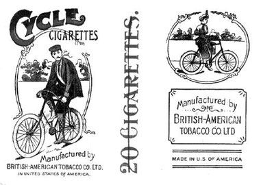 Cycle Cigarettes US packaging / trademark. By British American Tobacco