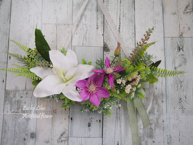 「Lily and Clematis」