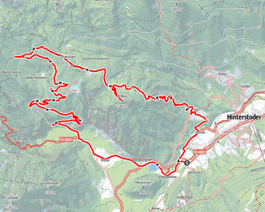 Öttlberg, Öttlreith, Ameiskogel, Schiederweiher, Untere Salmeralm, Polsterlucke, Hinterstoder