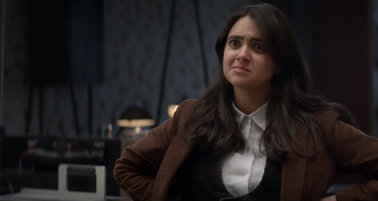 Geraldine Viswanathan as Eliza in Miracle Workers (2019)