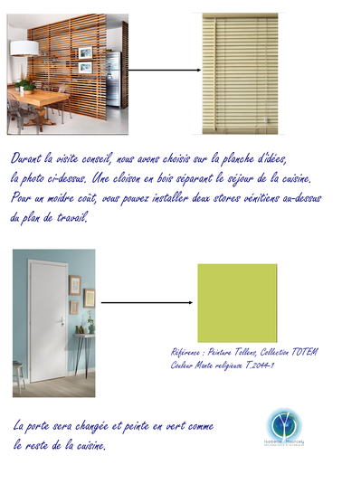 Une rénovation partielle de la pièce à vivre par l'apport de couleur, de matériaux en bois pour un style Jungle, Isabelle Mourcely, décoratrice UFDI, Coaching déco, conseil en décoration Tours-Chinon,