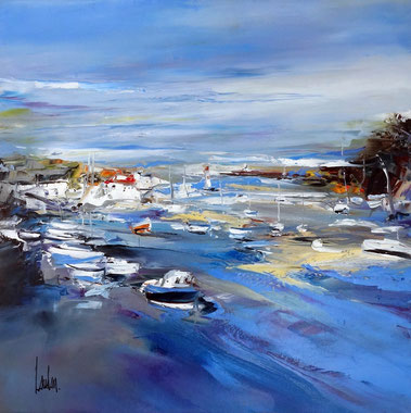 "Bleu de surface" - 60x60 - vendue