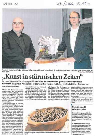 Aachener Zeitung, Lokales Erkelenz, 03.02.18