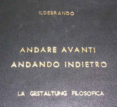 andare avanti andando indietro, la gestaltung filosofica. dedicare, analizzare, operare, intervenire, poetizzare, raccontare e continuare. dedico questa mia umile opera a sara, mio collaboratore con cui ho scoperto la verità. 312 pagine. italiano. 1992/94