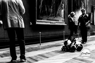 paris, louvre, street photography, noir et blanc, black and white, art, CarCam, je shoote, musée, travel, david