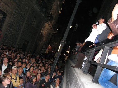 Jermán Argueta en el Callejón de la Condesa. Noche de Leyendas.
