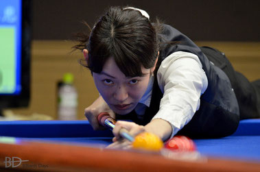 肥田緒里恵。先日の全日本選手権の最終予選ラウンドにて