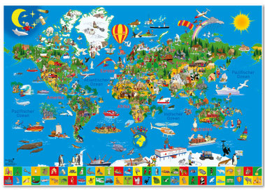 bunte-erde-illustrationen-weltkarte-kinder-kinderzimmer