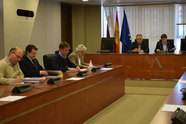 Víctor Martínez e Inmaculada González reunidos con la presidente de THADER Juana Pérez