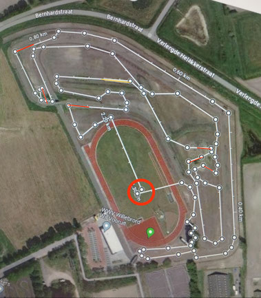 Parcours 2380 meter