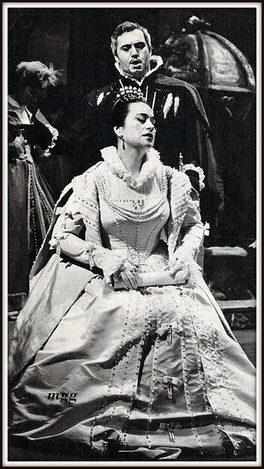 Rodrigo Marchese di Posa - DON CARLO - con Leyla Gencer (Elisabetta) Milano Teatro alla Scala 12.12.1963
