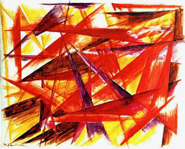 Red Rayonism,1913 Mikhail Larionov