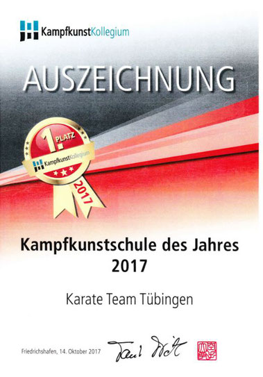 Ausgezeichnete Karateschule Tübingen