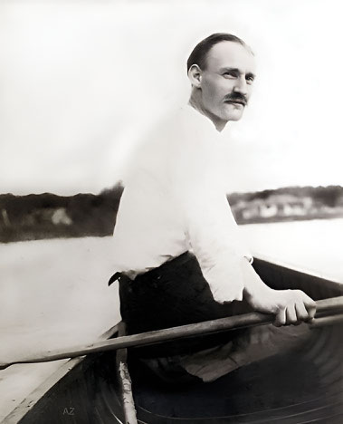 1925 - Kenneth on the Saint-Charles River, Quebec, Canada. Photo courtesy of Anne Ross. Image edited by Anthony Zois