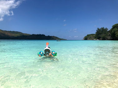 Easybreath Junior a Curieuse Island, Praslin