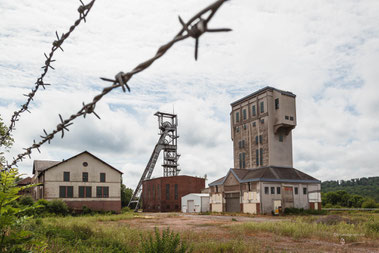 Hammerkopfturm der Grube Camphausen in Quierschied im Saarland