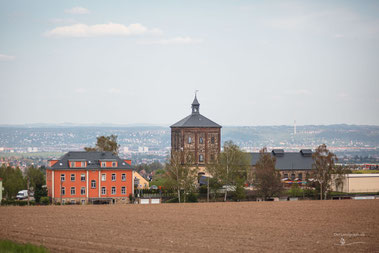 Marienschacht der Zeche Freiherrlich von Burgker Steinkohlen- und Eisenhüttenwerk in Bannewitz