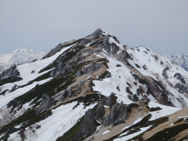 燕岳　雪山　登山　ガイド