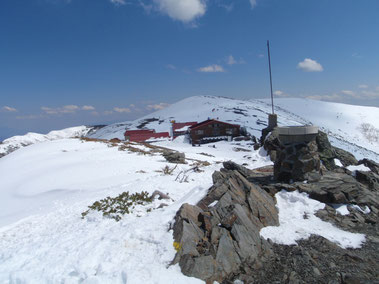 蝶ヶ岳　雪山　登山　ガイド