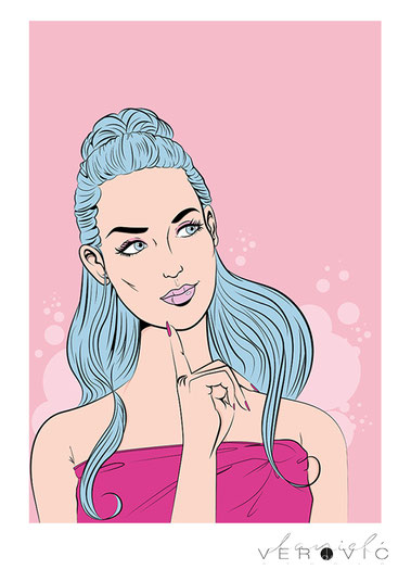 Illustration für eine Kampagne zu Misslyn Cosmetic