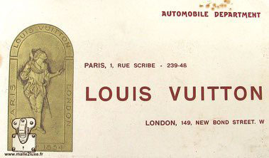 malle de pavillon trucks for the top Georges Louis Vuitton paris auto car automobile
