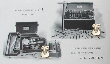 boite a outil auto vuitton malle acajou