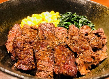 牛の家,池袋,牛肉,ステーキ,まるごとニンニクステーキ