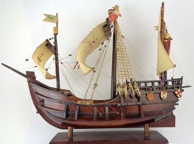 Antikes Segelschiff "Cuba"