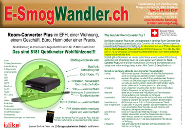 Handy Satelliten elektrosmog umwandeln abschirmen reduzieren messen E-Smog Messgerät Room Converter Plus sinus 25 sinus 5GO Elektrosmogfeinfühlig E-Smogsensibel E-Smogjacke Kupfernetz E-Smog Stoff Vorhang Tapete Elektrofahrzeug Wohnmobil Wohnwagen Berlin