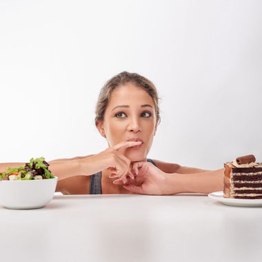 der stetige Kampf zwischen genießend essen wollen und nur vernünftig essen dürfen