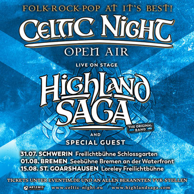 Highland Saga Show live, Scottish Music, Scotland, Schottische Musik, Dudelsack, Bagpipe, Music Show, 
