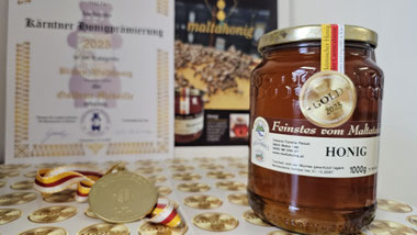 Goldmedaille bei der Kärntner Honigprämierung 2025