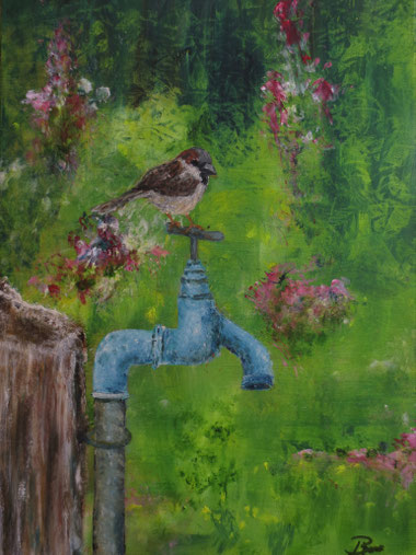 "Ruhe" , 50x 70 cm , Acryl auf Leinwand , BNR. 357
