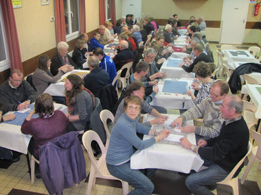 février 2013 - concours de belote à la salle des fêtes