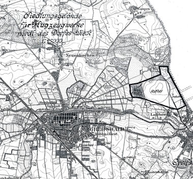 Lageplan 1927, Quelle: Dr. Ralf Scheibe
