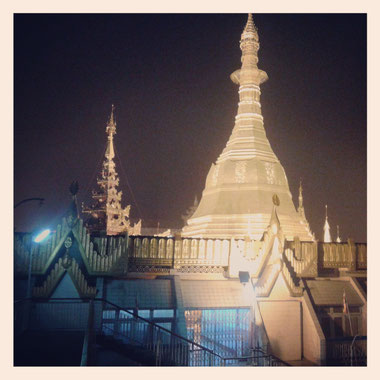 Sule Pagoda, Yangon, Birmanie, 23.01.2014