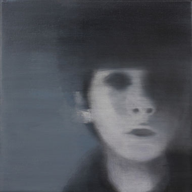 Unsicher 30x30cm 2011 oil on canvas