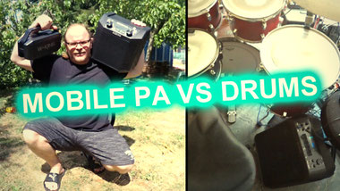mobile pa vs drums - happydrums vergleicht günstige pa-anlagen von ion, donner und w-king aus dem Kosumerberreich. können die von der lautstärke her mit einem Drumset mithalten