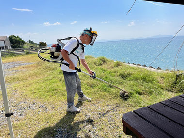 がっつり私もお手伝いで汗だく、腰痛い～～(笑)