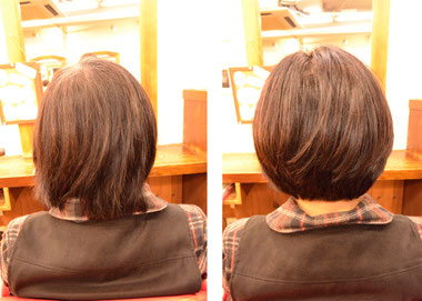首が短くて襟足が長くてスッキリしたボブにならない方には・・・首を長くする