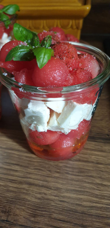 Bild: Rezept Wassermelone mit Feta 