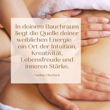 Nadine Oberlack Frauen Massage Fruchtbarkeit Schwangerschaft