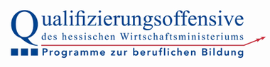Logo Qualifizierungsoffensive des hessischen Wirtschaftsministerium