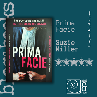 Prima Facie by Suzie Miller on blog&books blue/green background