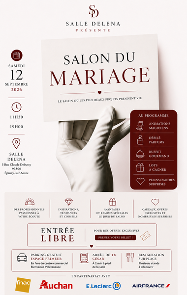 Salon du Mariage d'Épinay-sur-Seine - 12 Septembre 2026